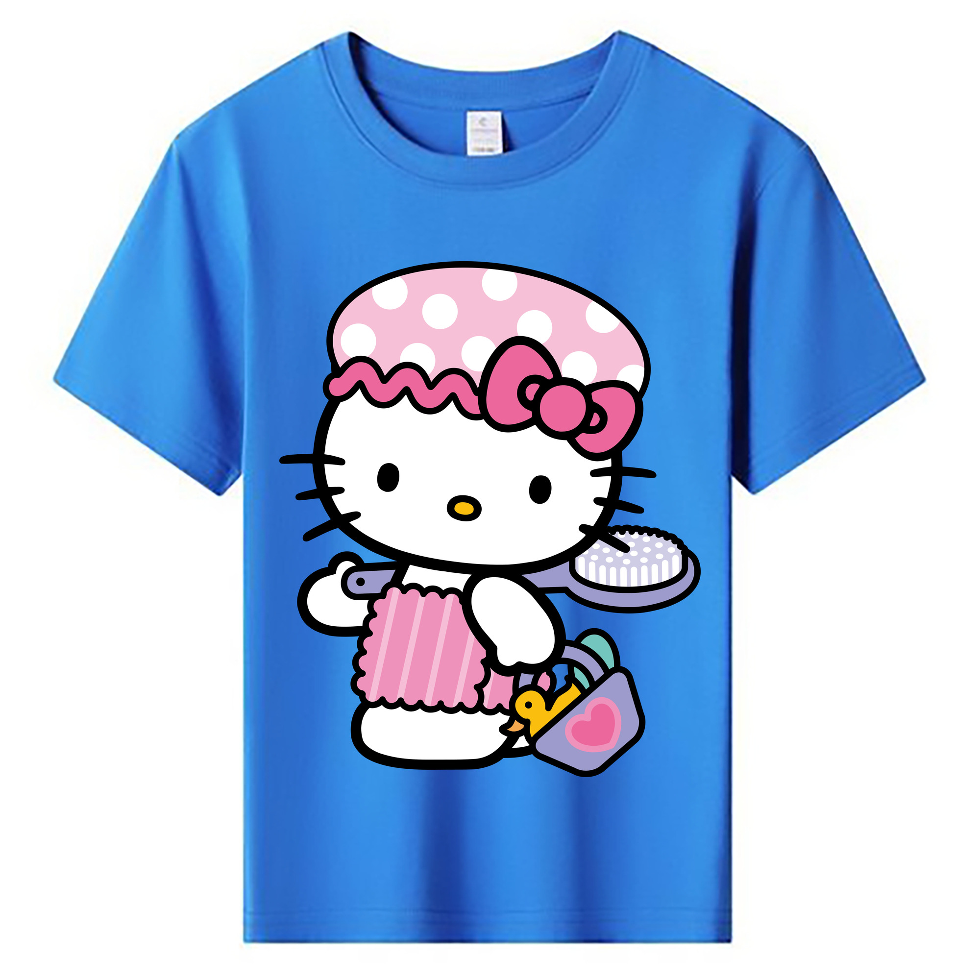 （画像用） Hello Kitty ハローキティ 綿100％キッズTシャツ（フロントプリント）